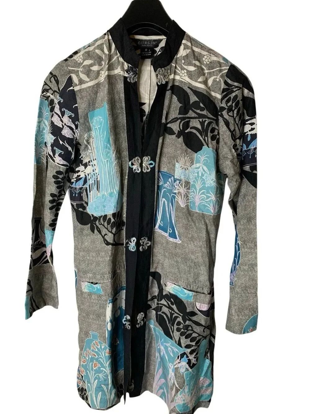 Citron Santa Monica tunic top jacket women's size small
